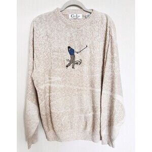 Cypress Links Golf Wear Crew Neck Pullover Sweater Size XL Made In USA